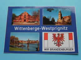 Gymnasium / Rathaus Wittenberge-Westprignitz ( Wir Brandenburger ) Aufkleber - Anno 19?? ( Zie / Voir Photo ) ! - Wittenberge