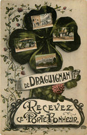 Draguignan * Recevez Ce Porte Bonheur * Souvenir De La Commune * Multivues * Voir Cachet Hôpital Auxiliaire Militaire - Draguignan