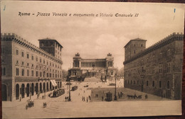 Cpa, Roma Piazza Venezia E Monumento A Vittorio Emanuele II, Fototipia Dello Stab. Alterocca, Non écrite - Lugares Y Plazas