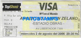 164387 ARGENTINA VS NEW ZELAND BASKET SPORTS ESTADIO OBRAS BUENOS AIRES ENTRADA TICKET NO POSTCARD - Sonstige & Ohne Zuordnung