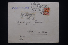 VATICAN - Enveloppe En Recommandé  Pour La France En 1929 - L 100652 - Brieven En Documenten