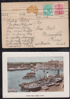 New South Wales Australia 1912 Picture Postcard SYDNEY To MINNEAPOLIS USA Circular Quay - Lettres & Documents