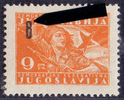 YUGOSLAVIA - JUGOSLAVIA - ERROR OVPT. - **MNH - 1946 - Imperforates, Proofs & Errors