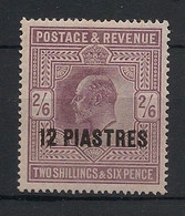 Levant Brit. - 1902-03 - N°Yv. 11 - 12pi Sur 2/6 Violet - Neuf * / MH VF - Levant Britannique