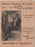 Brochure - Unione Sartorie Di Lusso Per Uomo - Palermo  1929 - 1900-1940