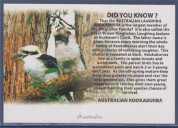 Martin-chasseur Géant, Aussi Appelé Kookaburra, Australie, Connaissez Vous? Carte Postale Neuve - Autres & Non Classés