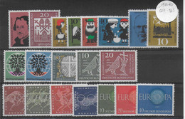 BRD - ANNEE COMPLETE 1960 ** MNH  - YVERT N°199/218 - COTE = 22.5 EUR. - - Collections Annuelles