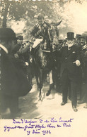 050721B - CARTE PHOTO STEEPLE CHASE DE PARIS 1932 Duc D'Anjou à Mr Léon Cuquet ? - Retour Aux Balances Après Victoire - Paardensport