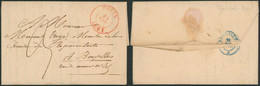 Précurseur - LAC Datée (1841) + Cachet Dateur "Thuin" > Bruxelles + N° De Vacation "3" (bloc Dateur) - 1830-1849 (Belgio Indipendente)
