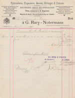 Facture - G. Rary-Notermans - Robinetterie- Tuyauterie ... - Chimay - 1909 ( 8 ) - Artesanos