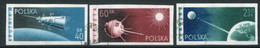 POLAND 1959 Satellites Imperforate Used.  Michel 1127-29B - Usados