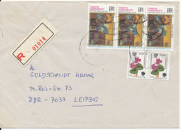 Turkey Registered Cover Sent To Germany DDR 14-4-1980 - Covers & Documents