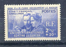 INDE * < PIERRE Et MARIE CURIE  1938 -- DECOUVRE Le RADIUM En 1898 - 1938 Pierre Et Marie Curie