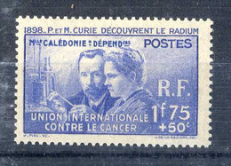 NOUVELLE CALEDONIE * < PIERRE Et MARIE CURIE  1938 -- DECOUVRE Le RADIUM En 1898 - 1938 Pierre Et Marie Curie