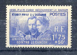 OCEANIE * < PIERRE Et MARIE CURIE  1938 -- DECOUVRE Le RADIUM En 1898 - 1938 Pierre Et Marie Curie