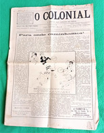 Lisboa - Jornal O Colonial Nº 2 De 19 De Julho De 1925 - Imprensa - Angola - Moçambique - Portugal - Allgemeine Literatur