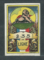 VIGNETTE DELANDRE FRANCE - 235 éme Regt Infanterie- WWI - WW1 Poster Stamp Cinderella 1914 1918 War - Croce Rossa
