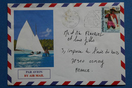 W7 POLYNESIE FRANCAISE BELLE LETTRE   1993   POUR OSNOY  + AFFRANCH. PLAISANT - Lettres & Documents