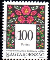 HUNGARY 1994 Traditional Patterns - 100fo. - Multicoloured  FU - Used Stamps