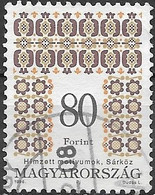 HUNGARY 1994 Traditional Patterns - 80fo. Sarkoz FU - Used Stamps