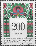 HUNGARY 1994 Traditional Patterns -200fo. Mezokovesd FU - Used Stamps
