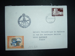 LETTRE Pour La FRANCE TP 40 OBL.25 V 79 + VIGNETTE EXPOSITION 79 - Lettres & Documents