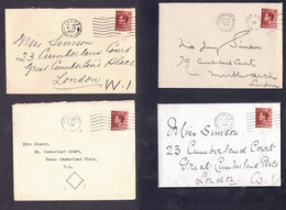 GB 1936/37 KING EDWARD 8th COVERS - Lettres & Documents