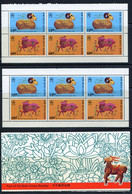 Hong Kong 1991. Chinese New Year - Year Of The Ram. 2 Blocks Of 6 Stamps In Folder. ALL MINT - Carnets