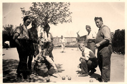 Pétanque * Jeu De Boules * Boulodrome Boulistes * 2 Photos Anciennes - Boule/Pétanque