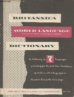 Standard Dictionary Of The English Language (international Edition) With Britannica World Language Dictionary Volume Two - Dizionari, Thesaurus