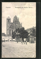 AK Prenzlau, Marktplatz Mit Marienkirche - Prenzlau