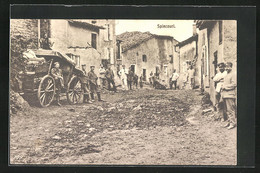 CPA Spincourt, Vue Partielle Avec Des Soldats - Spincourt