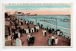 - CPA WILDWOOD (USA / New Jersey) - Scene Of The Boarwalk Looking Towards Wildwood Ocean Pier - - Altri & Non Classificati