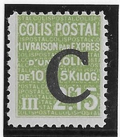 France Colis Postaux N°115 - Neuf * Avec Charnière - TB - Nuevos