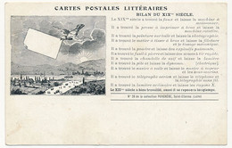 CPA - Cartes Postales Littéraires... Bilan Du XIXeme Siècle - Philosophy