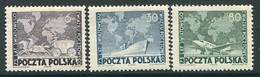 POLAND 1949  UPU 75th Anniversary.MNH / **.  Michel 533-35 - Ongebruikt