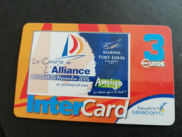 Caribbean Phonecard St Martin French INTERCARD  3 EURO  NO 155  **5808** - Antille (Francesi)