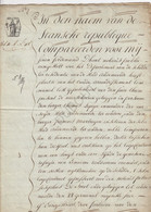 Manuscript 1804 - Oudenaarde - Notarisakte - 4 Pagina's (U588) - Manuscrits