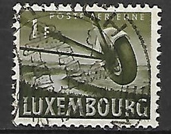 LUXEMBOURG    -    Aéro   -   1946 .  Y&T N° 7 Oblitéré .  Roue D'avion En Vol - Gebruikt