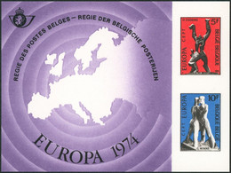 Feuillet De Luxe - LX62 Europa 1974 (Sculptures) - Deluxe Sheetlets [LX]