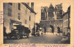 69-LYON- LA RUE DE LA BRECHE- LA PLACE ET LA CATHEDRALE SAINT-JEAN - Lyon 5