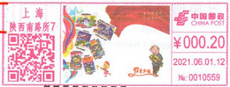 China “Red Juveniles” Digital Anti-counterfeiting Type Color Postage Machine Meter: “Children's Day” - Covers & Documents