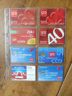 8 Télécartes (cartes Téléphoniques)  FRANCE TELECOM  ,SFR, CEGETEL - Non Classificati