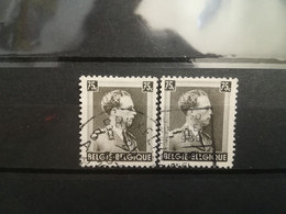 FRANCOBOLLI STAMPS BELGIO BELGIQUE 1938 USED SERIE RE LEOPOLDO III KING LEOPOLD  BELGIE OBLITERE' - 1929-1941 Grand Montenez