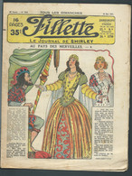 FILLETTE, Le Journal De Shirley , Lot De 4 N° 1523, 1511,1521,1510 Année 1937  -  FAU 102 - Fillette