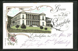 Lithographie Edenkoben, Villa Ludwigshöhe - Edenkoben