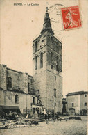 Lunel * La Place De L'église * Marchand De Poterie * Le Clocher - Lunel