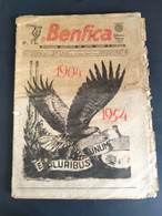 JORNAL O BENFICA - 28 De FEVEREIRO 1954 - NUMERO 587 - BODAS DE OURO - 2 JORNAIS 63 PAGINAS - RARO - Deportes