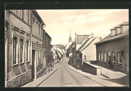 AK Wanzleben, Hohe Strasse Mit Blick Zur Kirche - Wanzleben