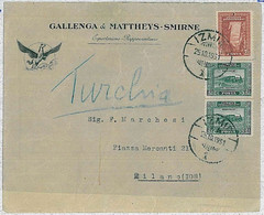 37117   -  TURKEY - POSTAL HISTORY : COVER To MILANO 1931 - Lettres & Documents